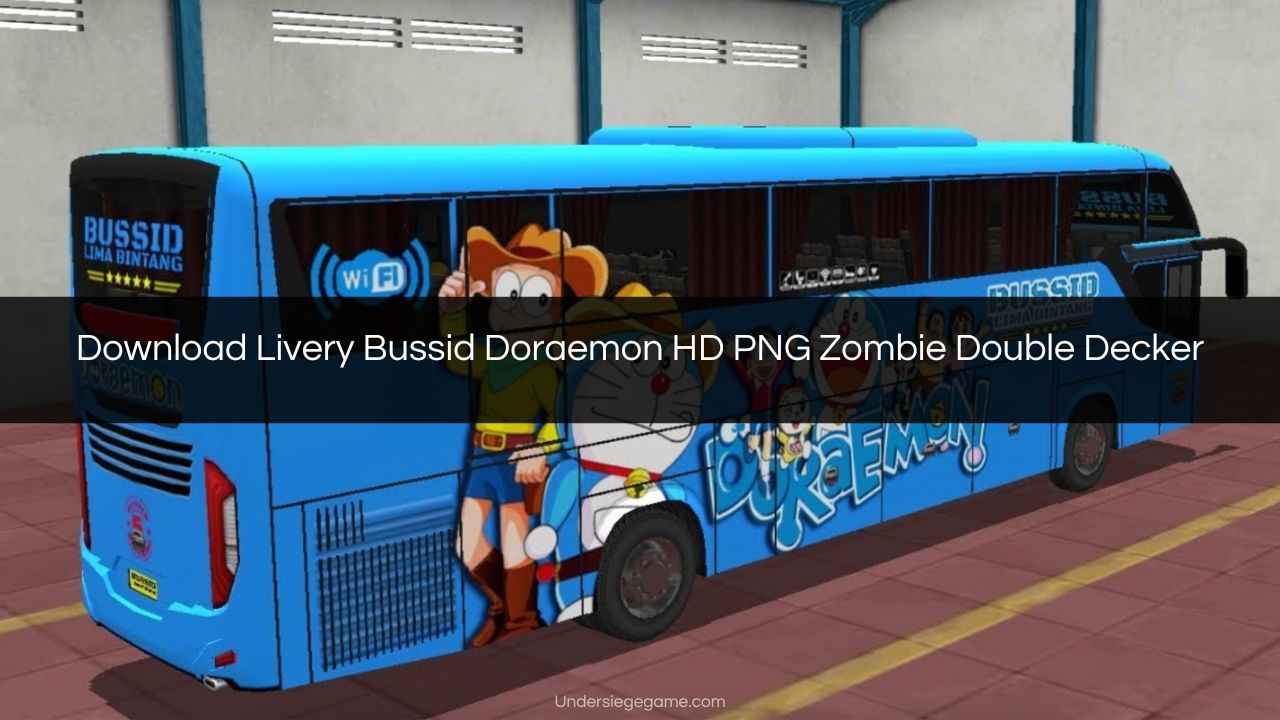 Download Livery Bussid Doraemon HD PNG Zombie Double Decker