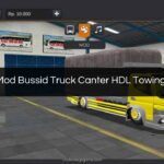 Download Mod Bussid Truck Canter HDL Towing Full Strobo