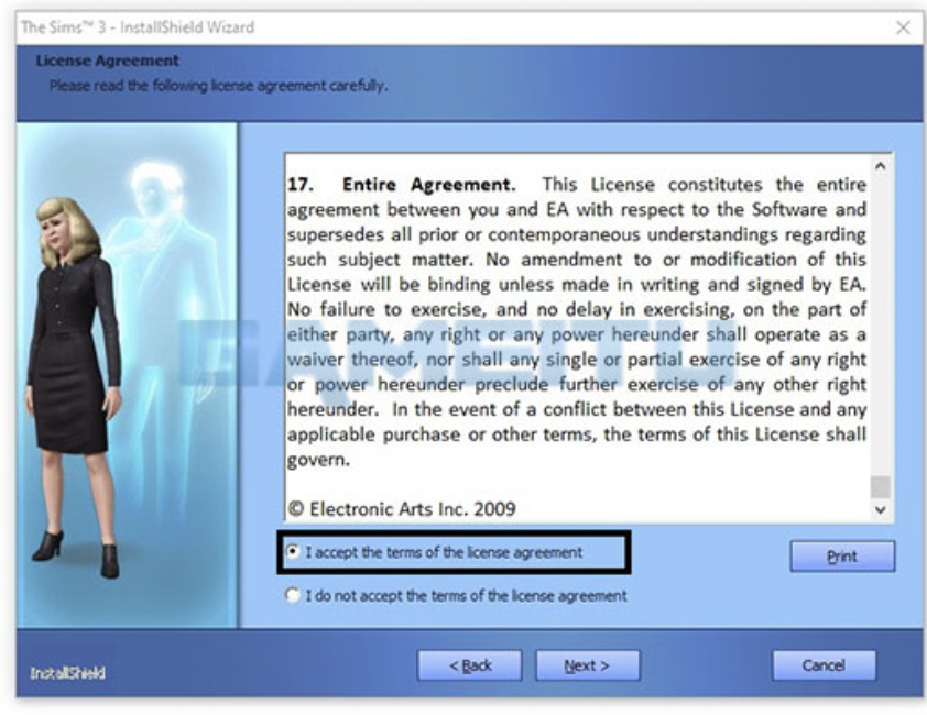 Pilih I Accept The Terms of The License Agreement
