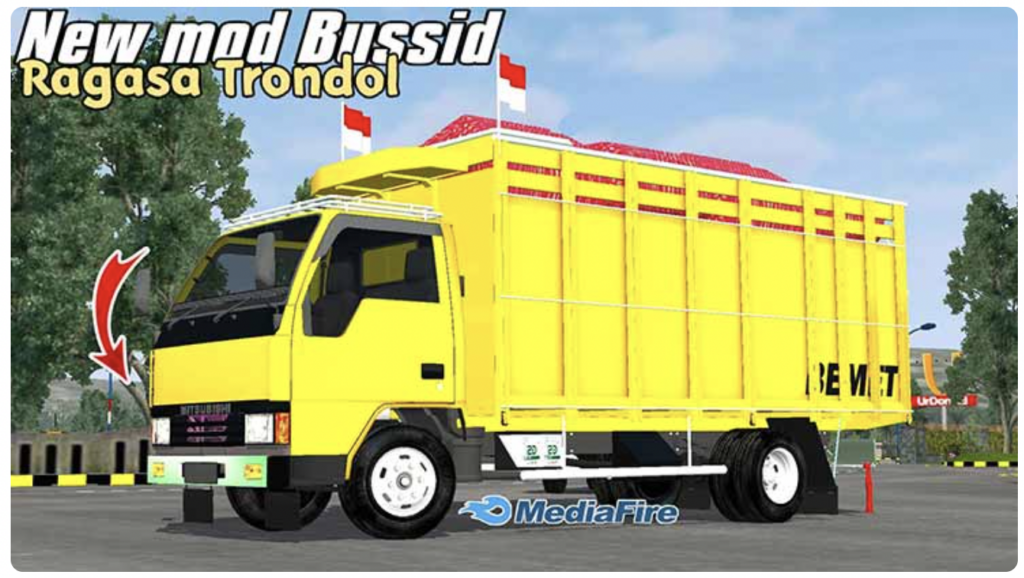 download mod bussid truck canter full strobo 4
