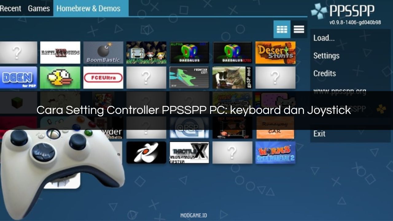 √ Cara Setting Controller PPSSPP PC keyboard dan Joystick