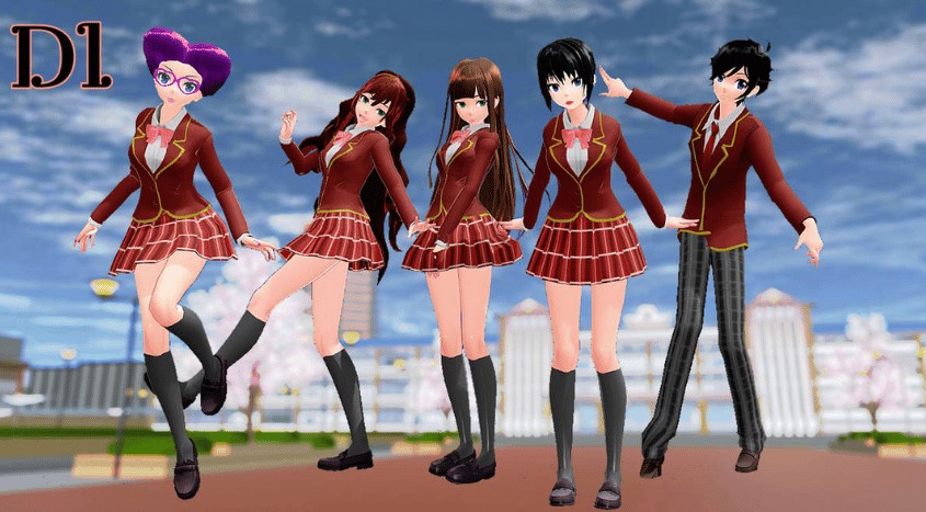 Berikut Karakter Lain di Sakura School Simulator