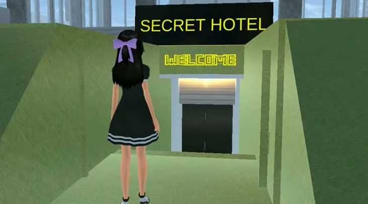 Hotel Bawah Tanah di Sakura School Simulator