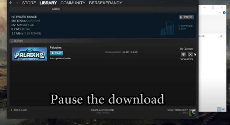 Pause Download