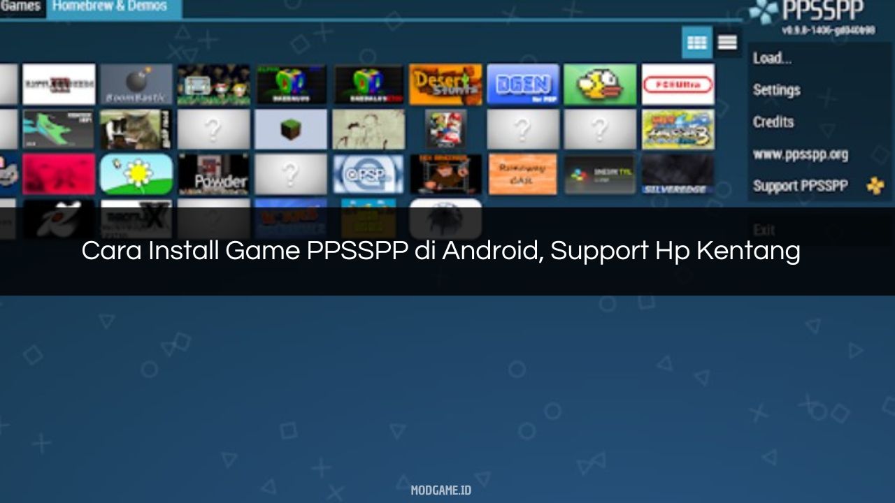 √ Cara Install Game PPSSPP di Android, Support Hp Kentang